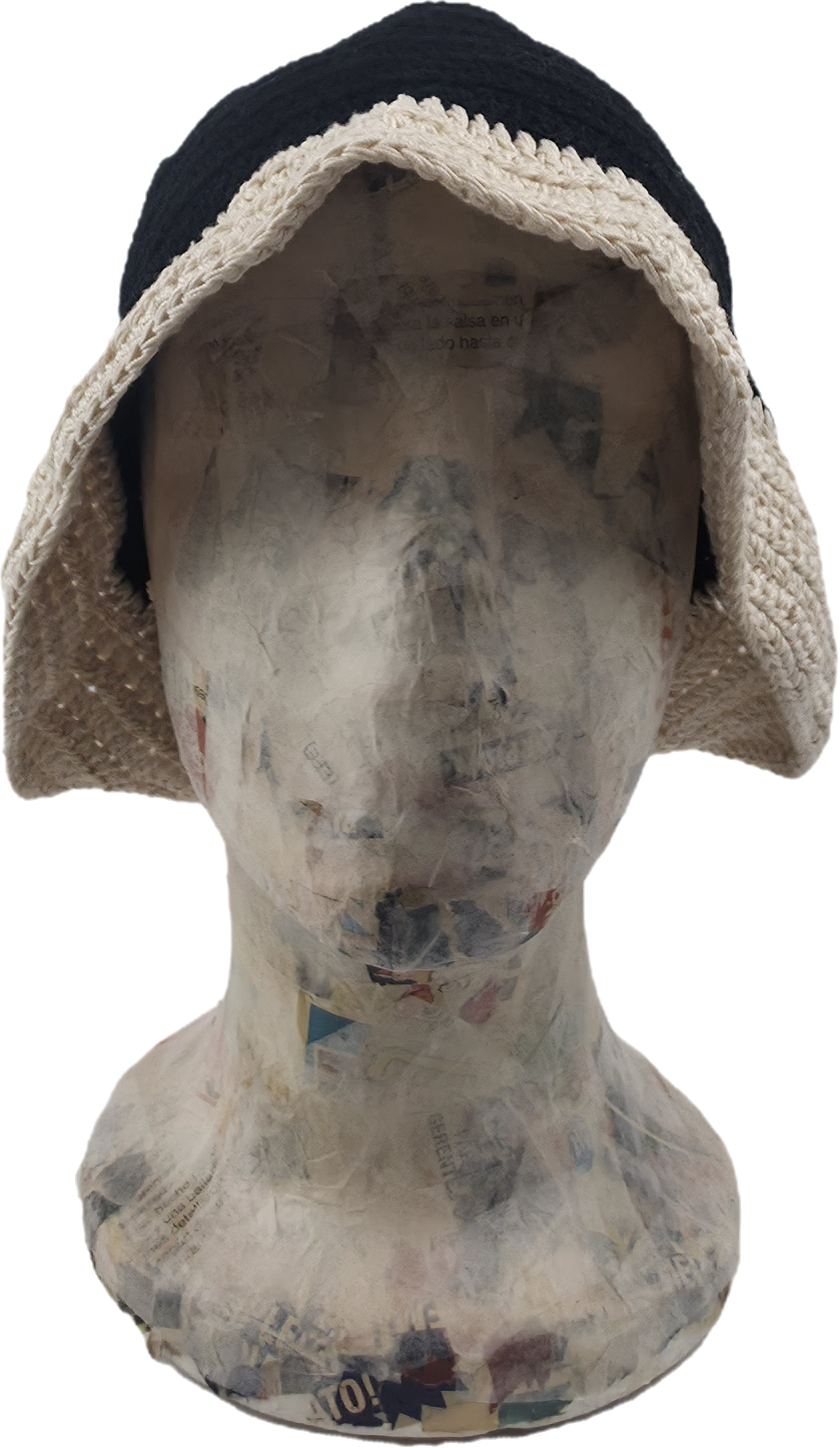 Two-Tone Crochet Bucket Hat
