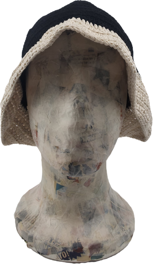 Two-Tone Crochet Bucket Hat