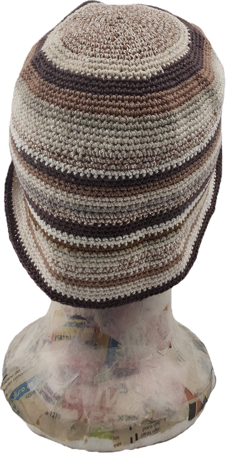 Striped bucket hat