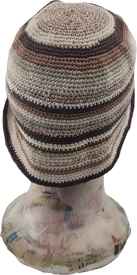 Striped bucket hat