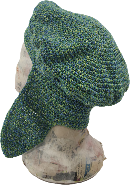 Handcrafted Crochet Beret with Ear Flaps