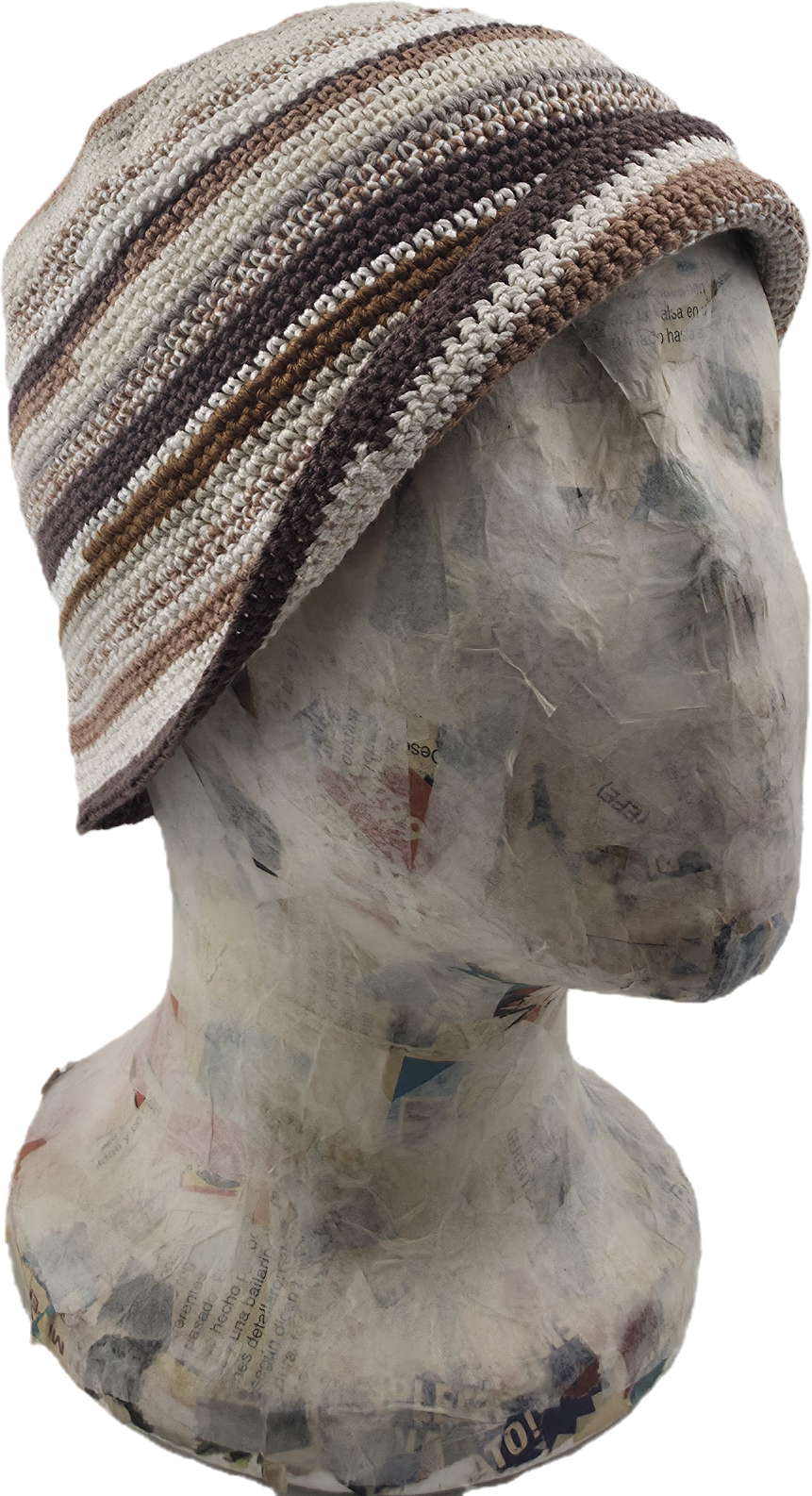 Striped bucket hat