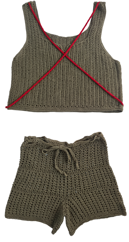 Olive Red X set