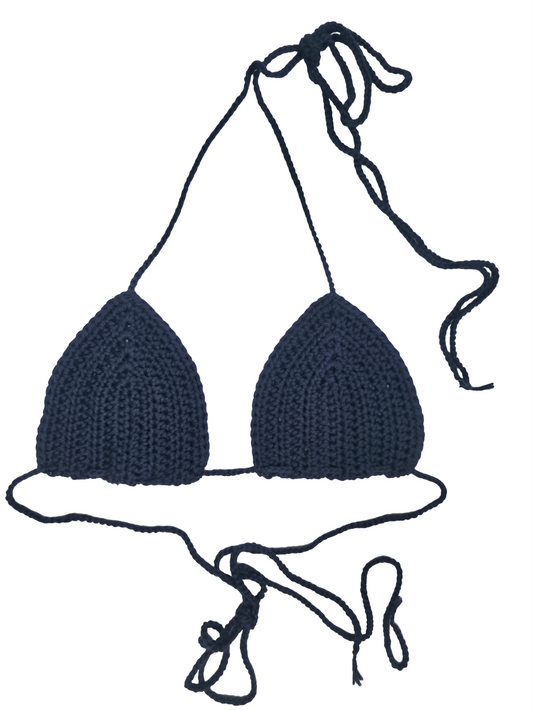 Deep Navy Blue Bikini top