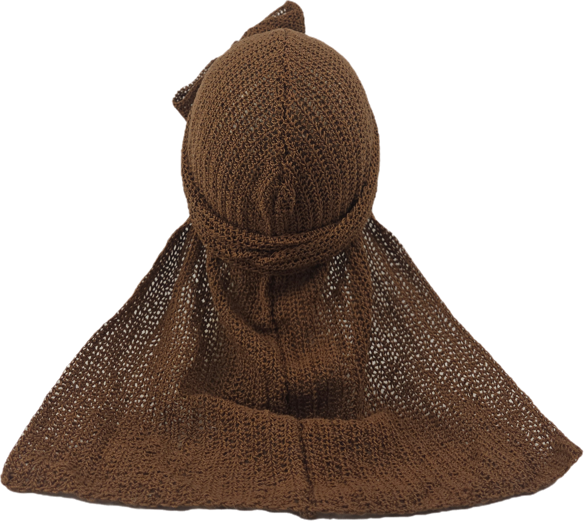 Brown Crochet DuRag Cotton